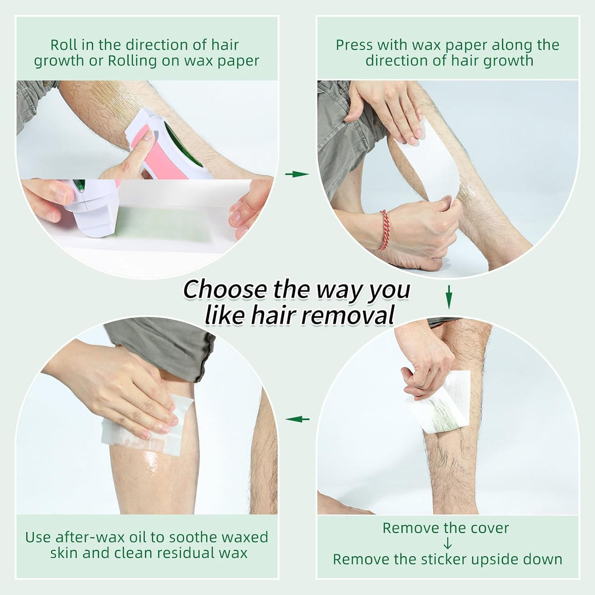 3 In 1 Waxing kit Roller + Refills