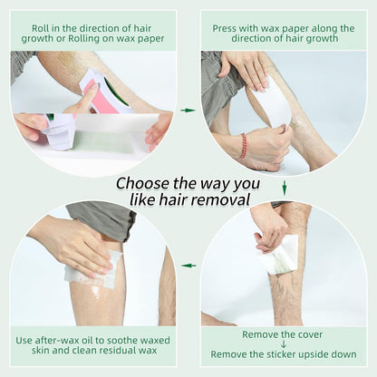 3 In 1 Waxing kit Roller + Refills