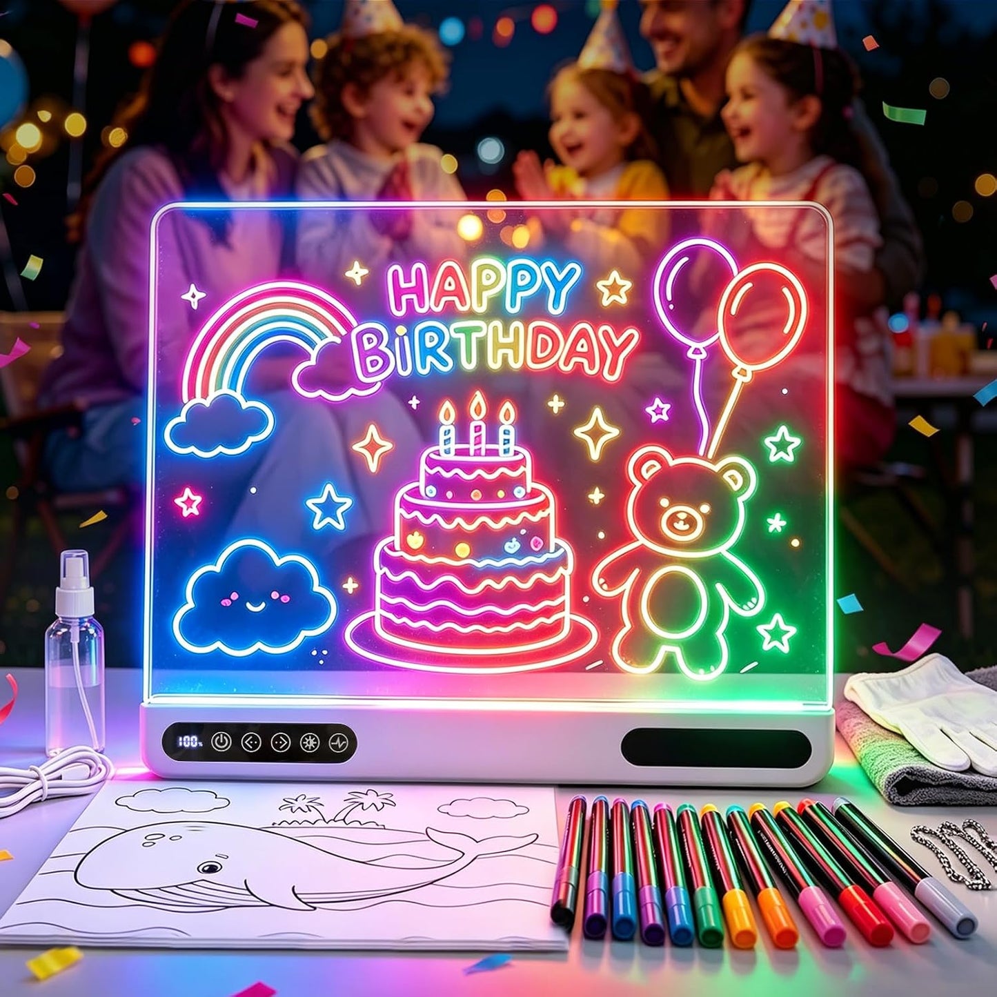LED Light Writing Board  ( Free Pen )