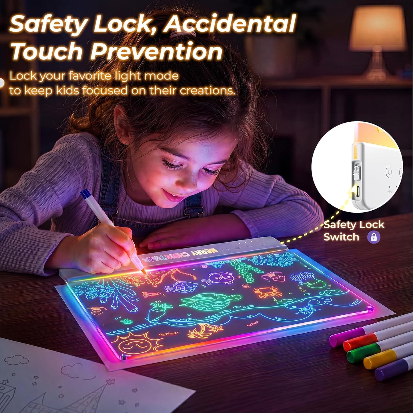 LED Light Writing Board  ( Free Pen )